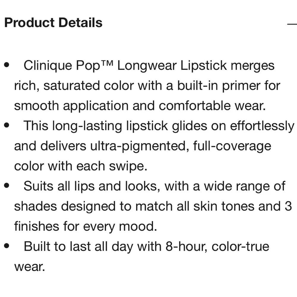 Clinique pop™ longwear